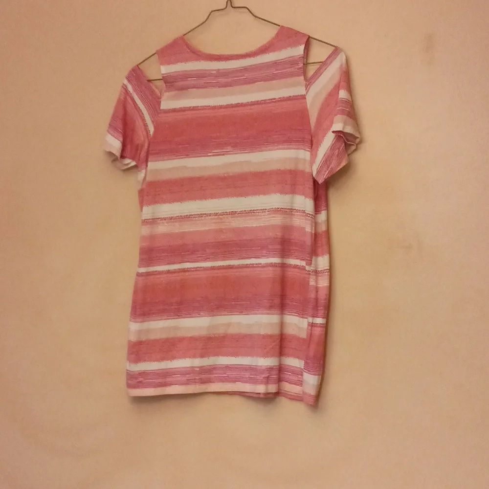 Woman Within cold shoulder tee, sz 14/16 - Picture 4 of 5